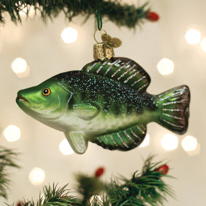Crappie Ornament 2.75x4.5x1.25 Inch Fishing Decoration