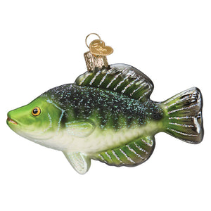 Crappie Ornament 2.75x4.5x1.25 Inch Fishing Decoration