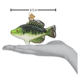 Crappie Ornament 2.75x4.5x1.25 Inch Fishing Decoration