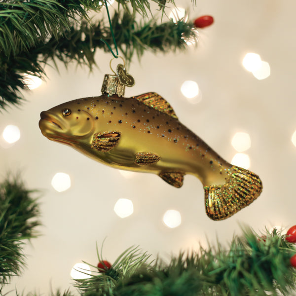 Brown Trout Ornament by Old World Christmas