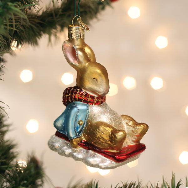 Peter Rabbit On Sled Ornament – Tuesday Morning
