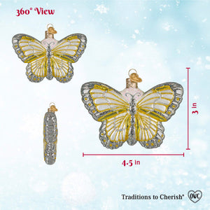 Sterling Butterfly Ornament