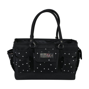 Deluxe Store & Tote Craft Organizer, Black & White Triangles