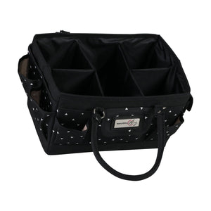Deluxe Store & Tote Craft Organizer, Black & White Triangles
