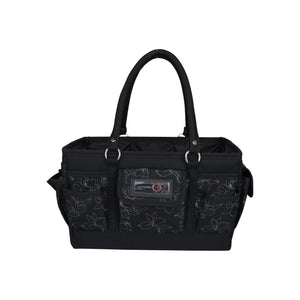 Deluxe Store & Tote Craft Organizer, Black & White Floral