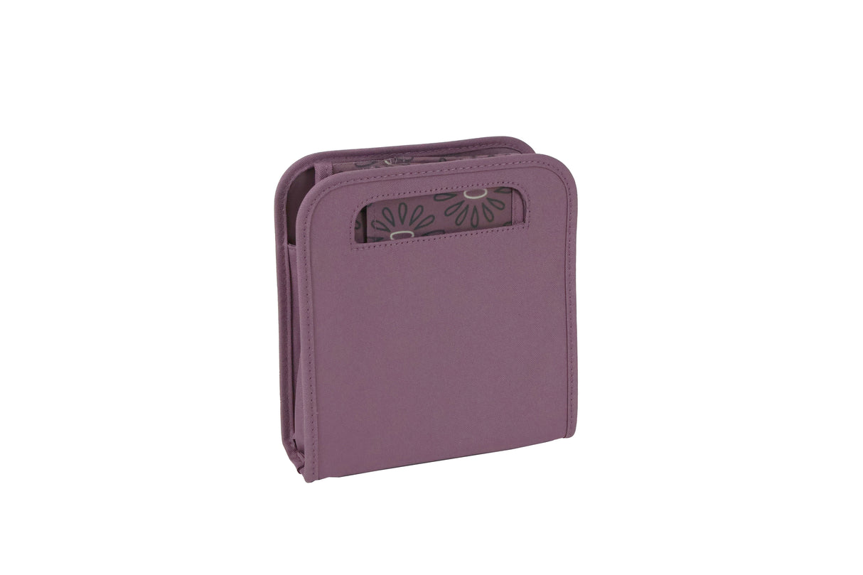Everything Mary Collapsible Desktop Craft Caddy, Purple Geometric – Polyester Craft & Art Supply Organizer with 12 Storage Compartments