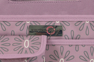 Everything Mary Collapsible Desktop Craft Caddy, Purple Geometric – Polyester Craft & Art Supply Organizer with 12 Storage Compartments