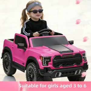 12V Kids Ride On Car With Remote Control, 4 Wheel Shock Absorption, Multifunctional Music Player Perfect Gift For Toddlers - Pink
