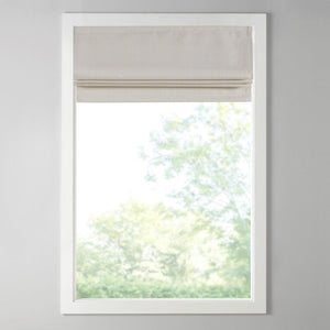Basketweave Room Darkening Cordless Roman Shade