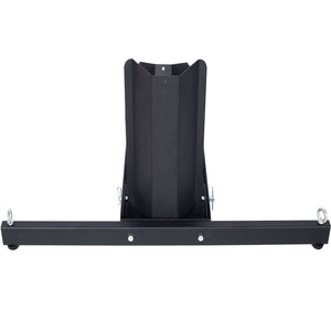Heavy Duty Adjustable Motorcycle Stand / Wheel Chock 1800 Lb Capacity - Black