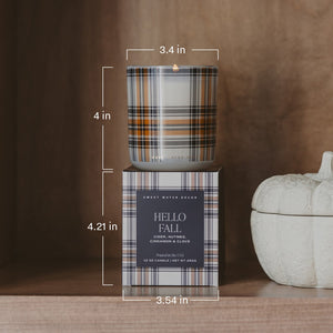 Cinnamon Rolls Soy Candle - Boxed Amber Tinted Glass Jar - 12 oz