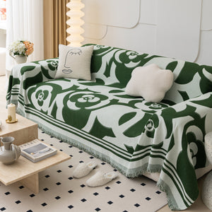 Chenille Sofa Cover Blanket, Couch Cover Blanket Throws for Couches Living Room Furniture Throw Covers