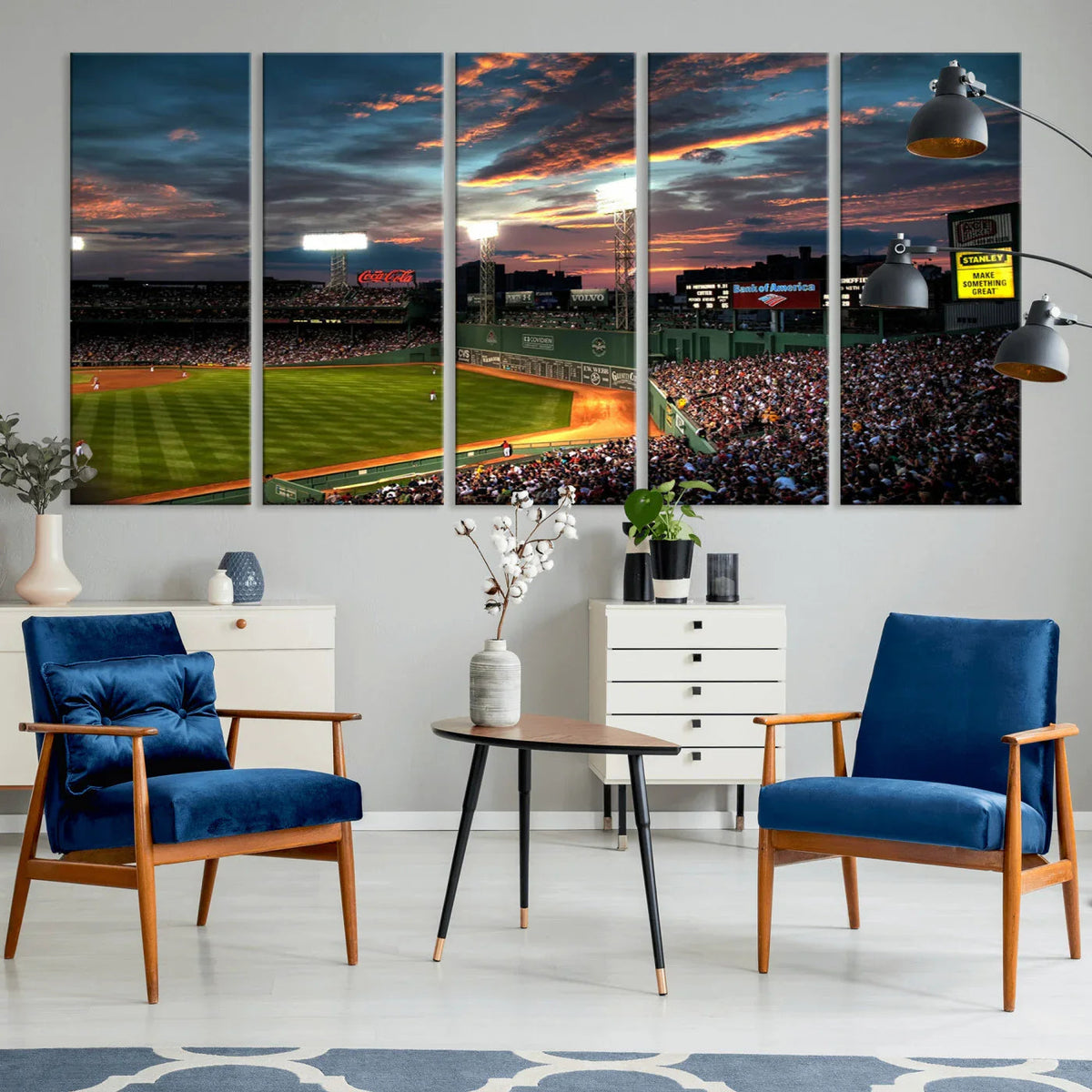 Fenway Park Wall Art Canvas Print | Large Baseball Stadium