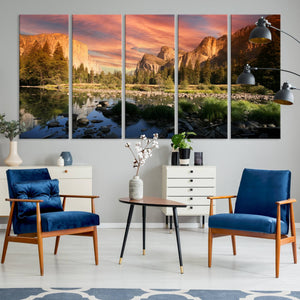 Yosemite Valley Wall Art Canvas Print – El Capitan Sunset