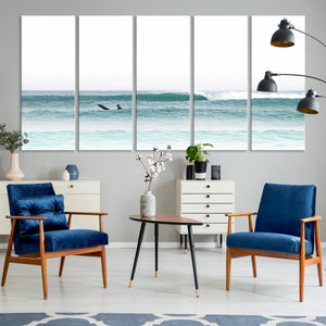 Surfing Wall Art Canvas Print – Framed Ocean Waves