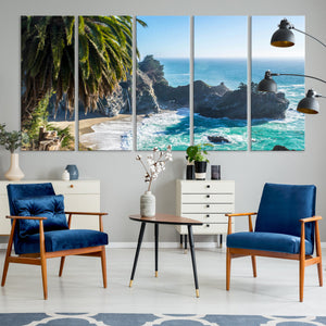 Big Sur Wall Art Canvas Print – Framed California Coastline