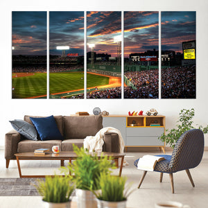 Fenway Park Wall Art Canvas Print | Large Baseball Stadium
