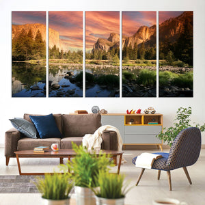 Yosemite Valley Wall Art Canvas Print – El Capitan Sunset