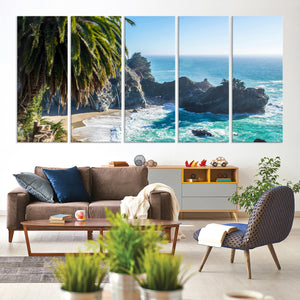 Big Sur Wall Art Canvas Print – Framed California Coastline