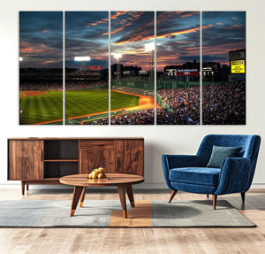 Fenway Park Wall Art Canvas Print | Large Baseball Stadium