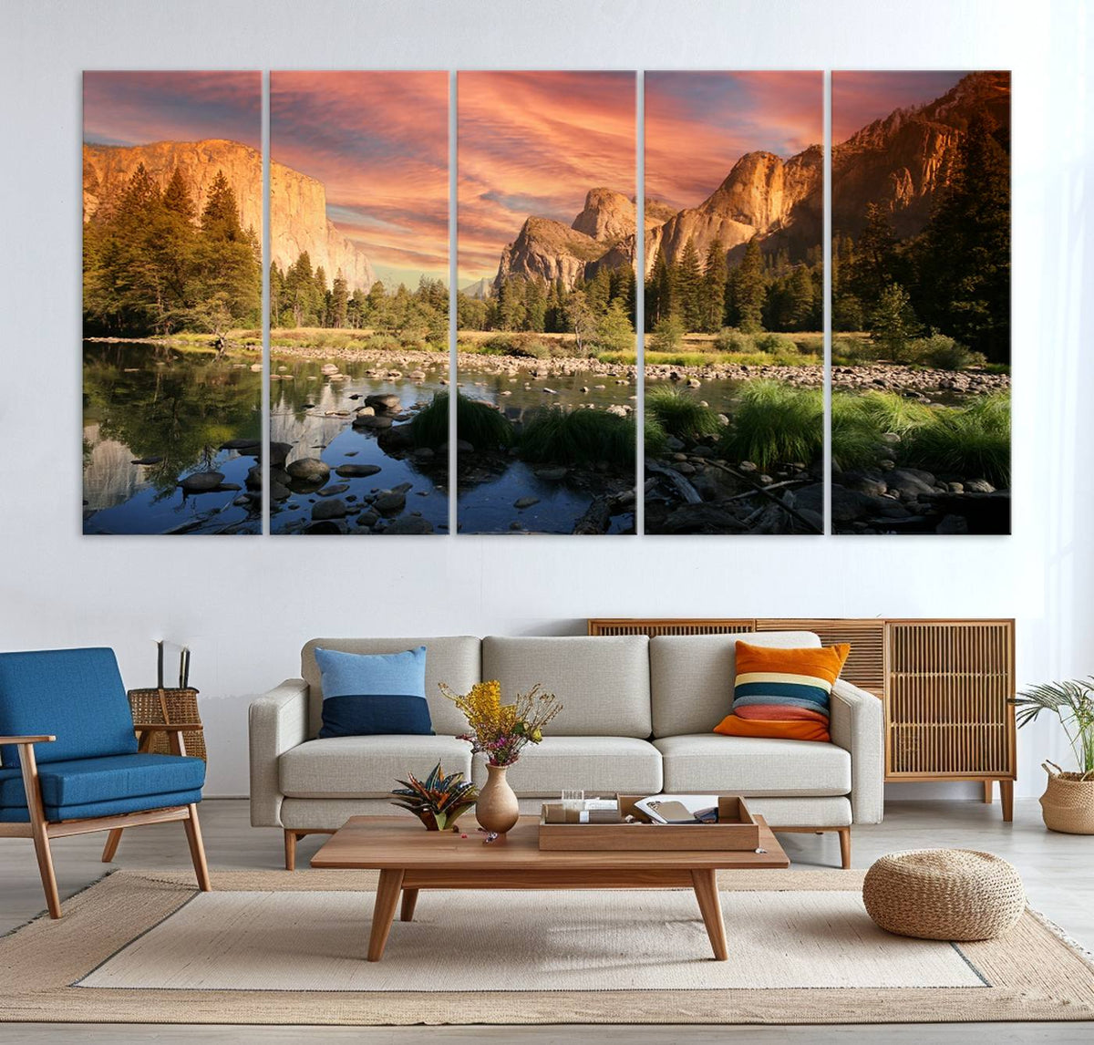 Yosemite Valley Wall Art Canvas Print – El Capitan Sunset