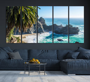 Big Sur Wall Art Canvas Print – Framed California Coastline
