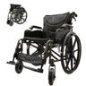 Lightweight Foldable Transport Wheelchair with Double X Force Support - Pearl Silver or Gray