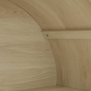 70.28" Tall Arched Kitchen Pantry Cabinet