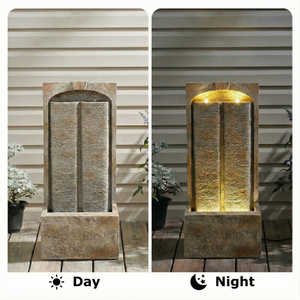 39 Inch Outdoor Water Fountain with Pump