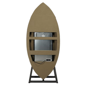 Brancaster - Wine Cooler - Retro Brown Top Grain Leather & Aluminum