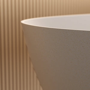 69'' Freestanding Bathtub Resin Stone Soaking Bathtub