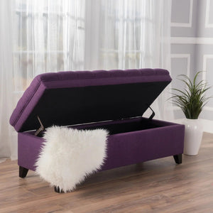 Juliana Storage Ottoman With Birch Legs