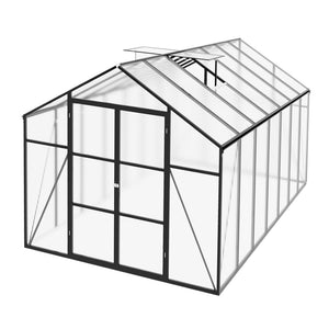 Windproof All Season Garden Shelter Greenhouse with Reinforced Frame - Black