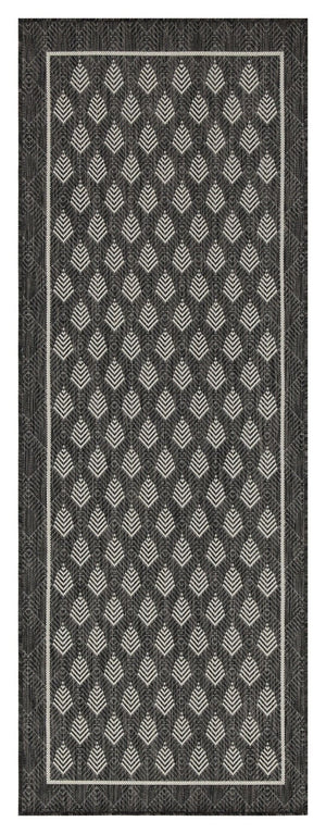 Sunshine - 5'3" X 7'3" Indoor, Outdoor Polypropylene Area Rug - Anthracite
