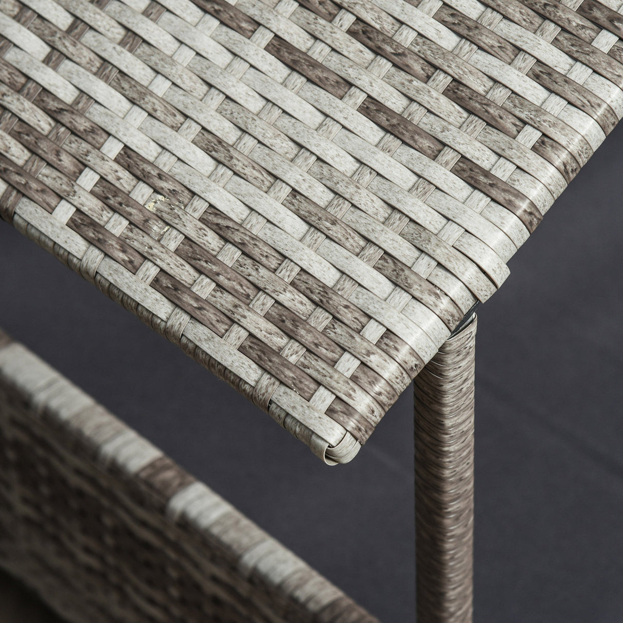 Wicker Dog House Outdoor with Canopy and Water-Resistant Cushion