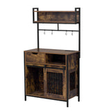 2 in 1 Pet Friendly Dog Crate Composite Desk Hutch