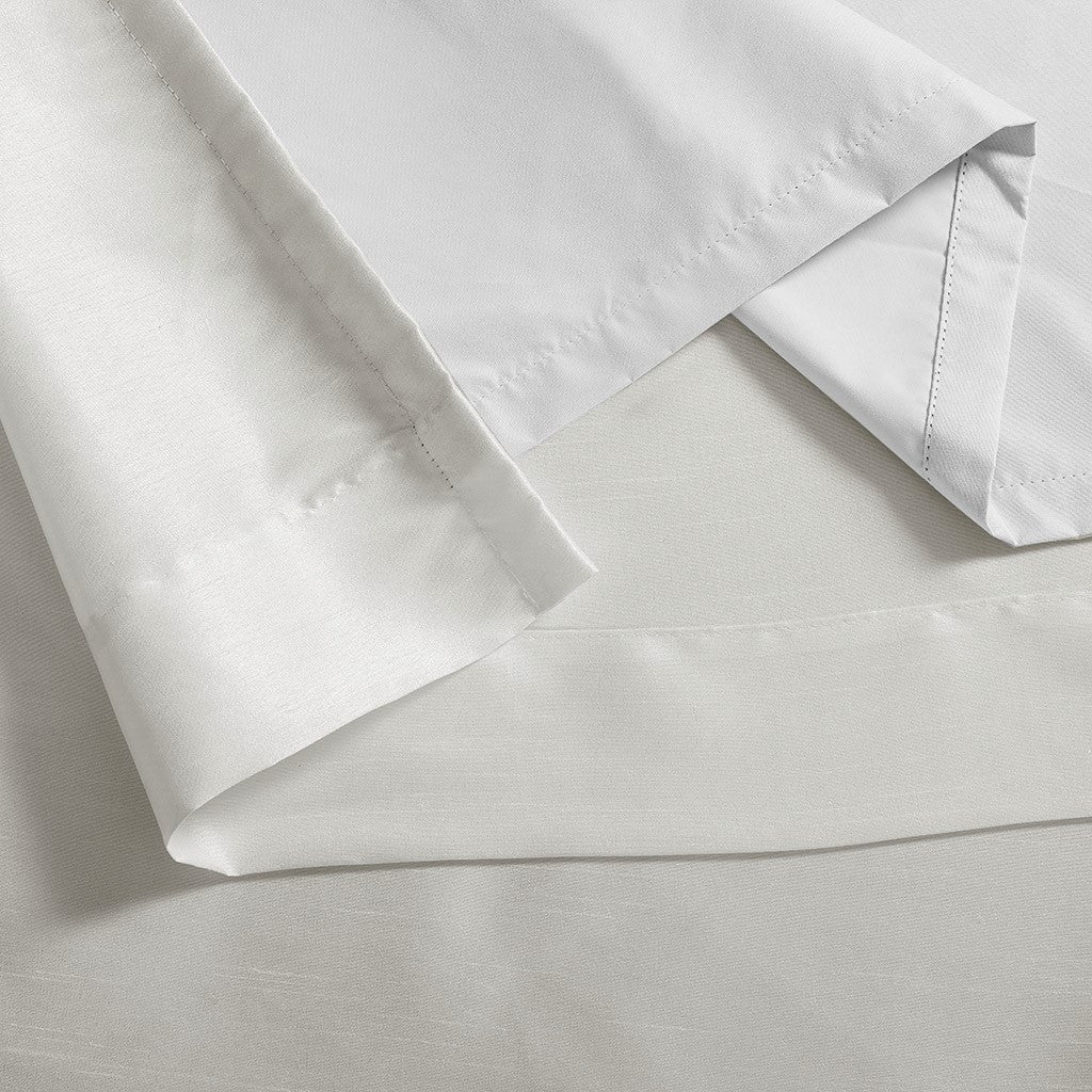 Twist Tab Total Blackout Window Curtain Panel White 50x84" Blackout