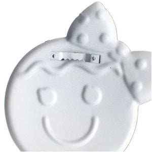 13" Metal Embossed Gingerbread: Girl (Red)