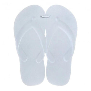 13" Metal Embossed Flip Flops: Lemon