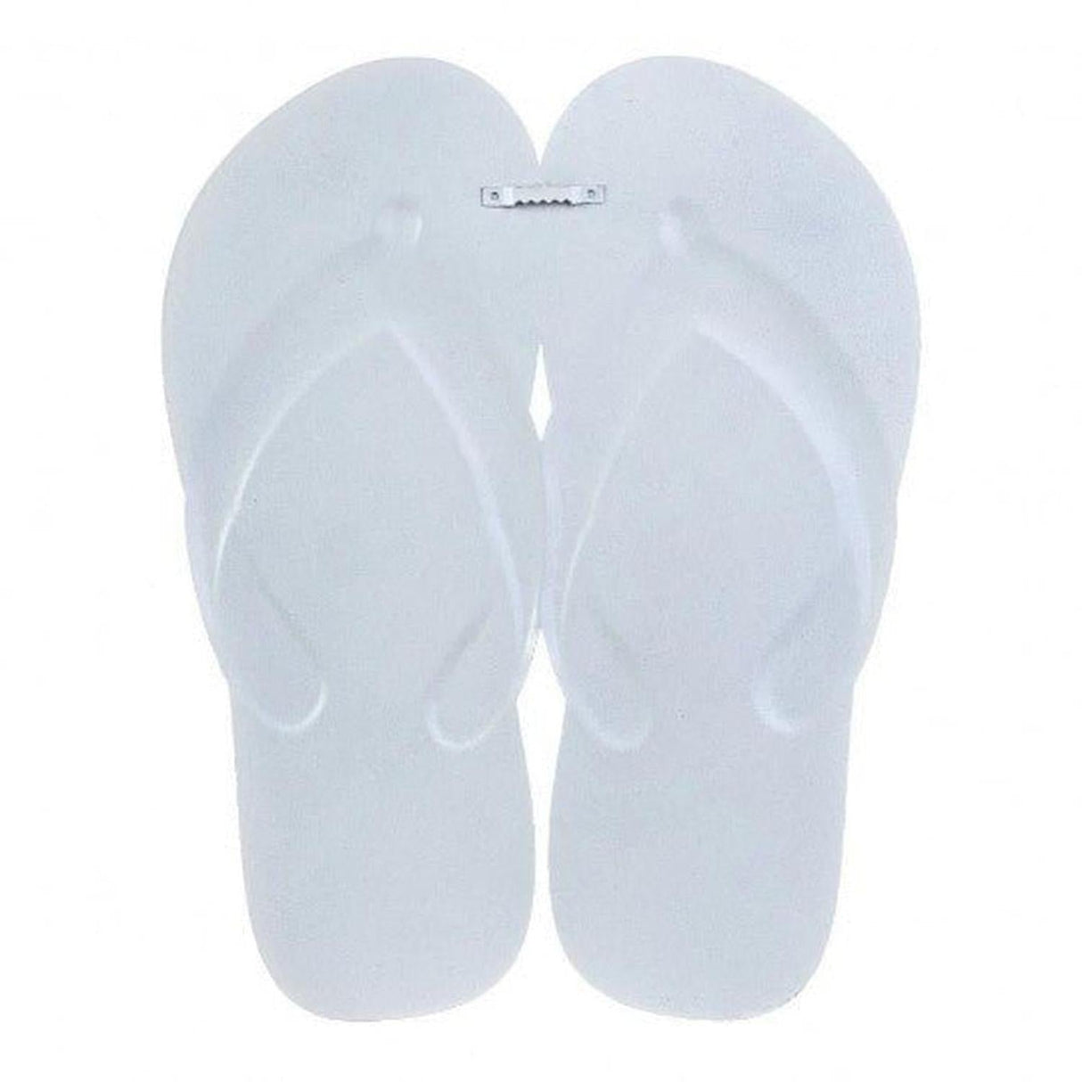13" Metal Embossed Flip Flops: Strawberry Gingham