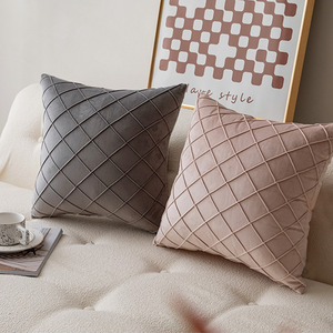 Diamond Cushion Throw Pillows (With Inserts) 18x18 , 12x20 and 20x20 inch pack of 2 throw pillows
