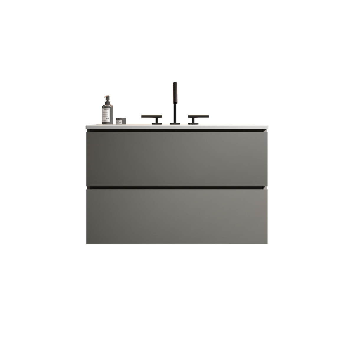 TIA 30" Wall Mount Space Grey Bathroom Vanity