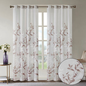 Burnout Printed Curtain Panel (Single Panel)