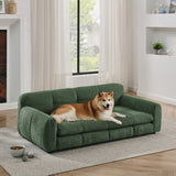 Soft and comfortable pet bed for big and oversized dogs-OLIVE GREEN