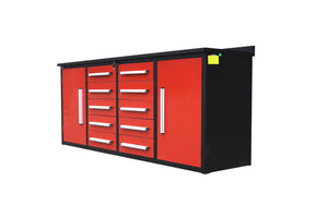 Storage Cabinets With Workbench (With 10 Drawers And 2 Cabinets)