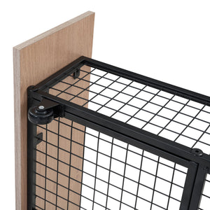 Triple Bunk Bed With Drawers, Multi-Functional Frame With Desks And Shelves In The Middle