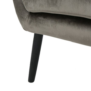 Alyssa - Mid Century Upholstered Arm Chair With Wingback Design