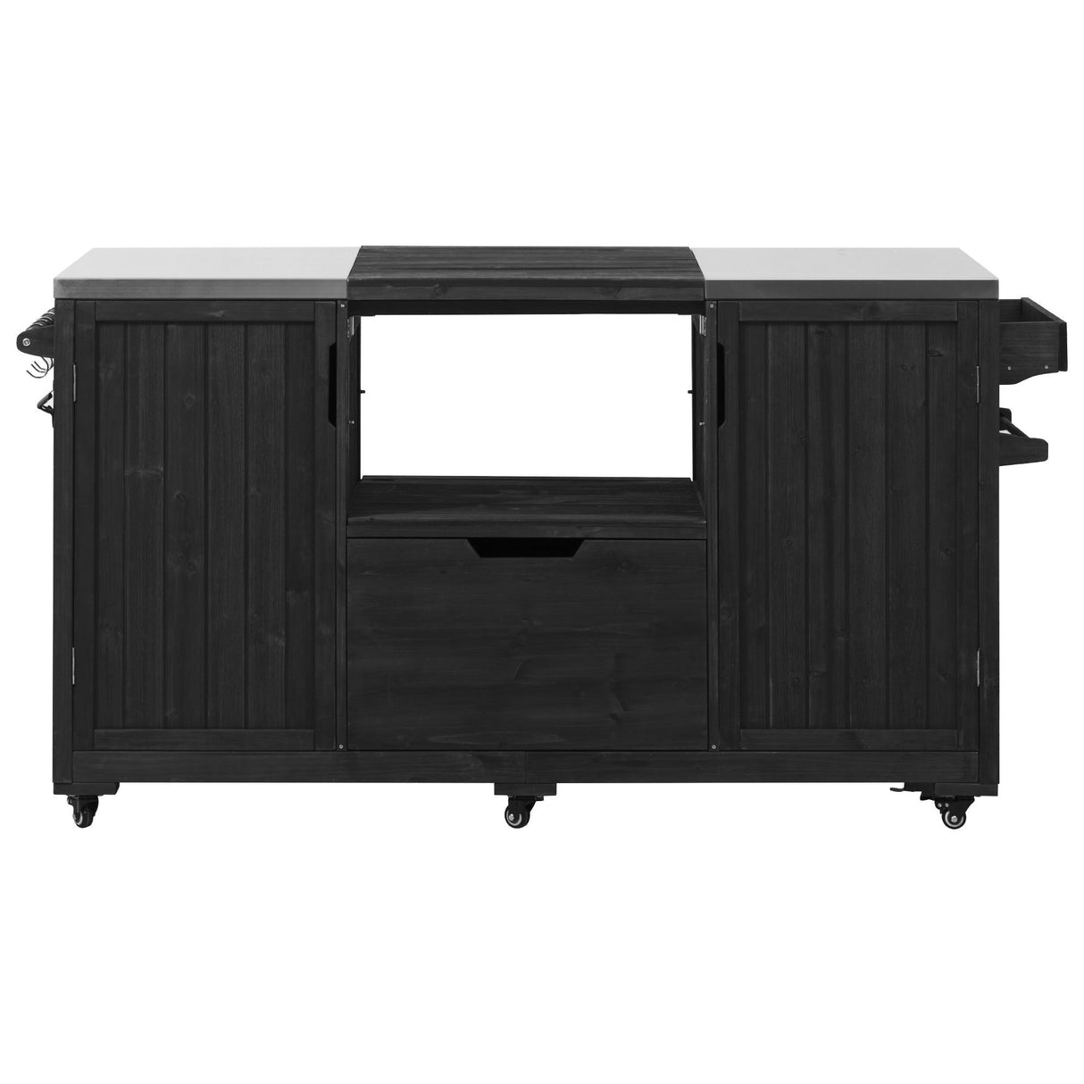 K&K 66.5' Outdoor Kitchen Island for Big Green Egg Grills