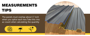 20 Pcs Metal Roof Panels