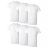 6-Pack Hanes Men's ComfortSoft 100% Cotton Tagless Undershirt- Tank, V-Neck, Crew